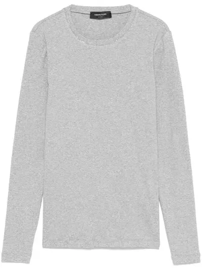 Fabiana Filippi Beaded T-shirt In Grey