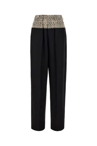 Fendi Black Wool Blend Pant