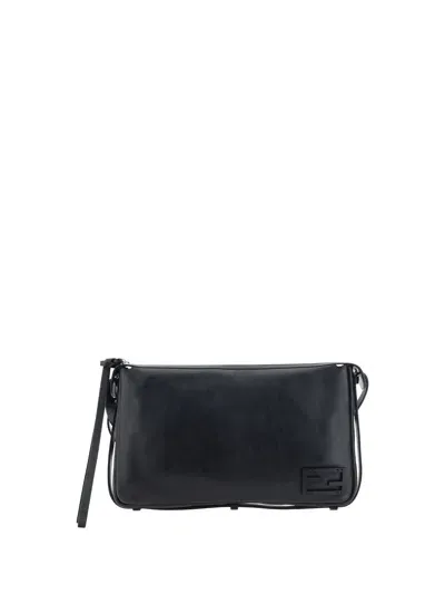 Fendi Flap Bag In Nero+puvibr