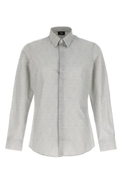 Fendi Shadow Shirt, Blouse In Gray