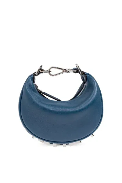 Fendi Graphy Mini Shoulder Bag In Blue