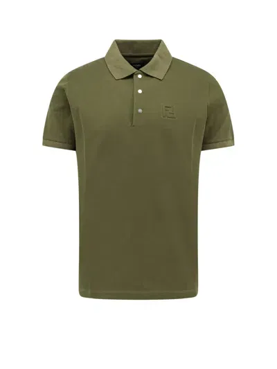 Fendi Polo Shirt In Green