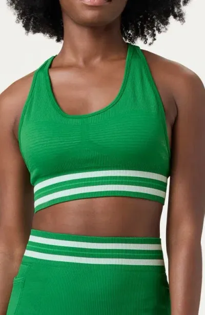 Fila Lucky Ace Seamless Sports Bra In Amzn/fern/gard