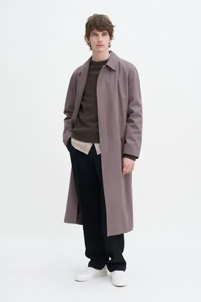 Filippa K Cotton Gabardine Car Coat In Purple