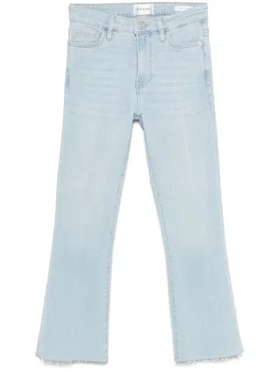 Frame Le Crop Mini Boot Jeans In Blue