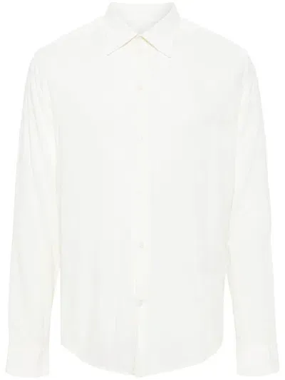 Fursac Pointed-collar Shirt In White