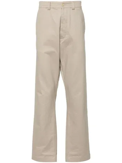 Fursac Twill Chino Trousers In Neutrals