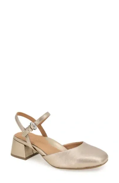 Gentle Souls By Kenneth Cole Lucinda Ankle Strap Pump In Gravel Leather