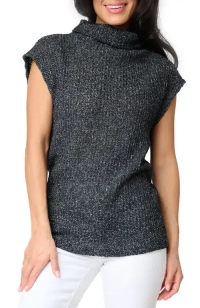 Gibsonlook Funnel Neck Sweater In Black