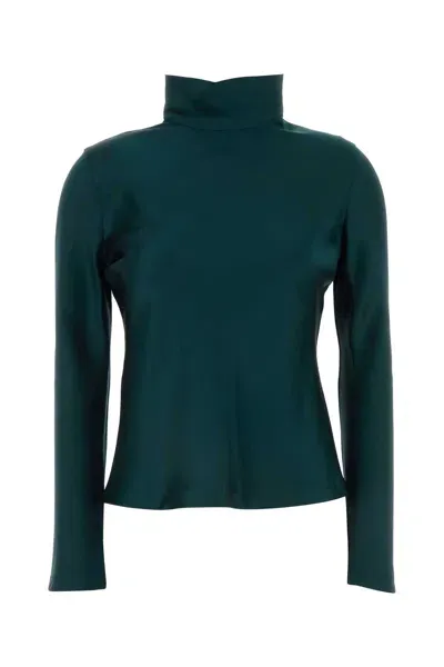 Giorgio Armani Emerald Green Satin Top