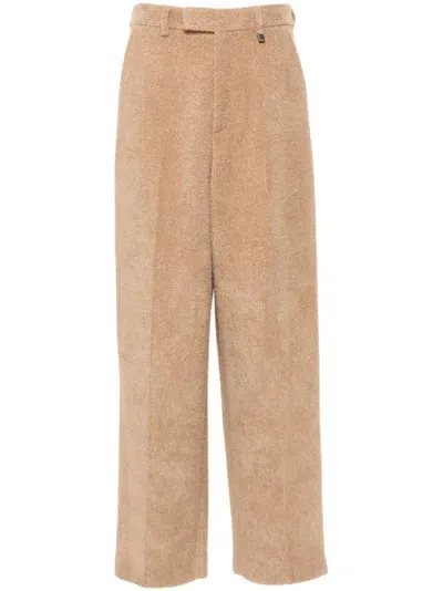 Giuseppe Di Morabito Logo-plaque Trousers In Neutrals