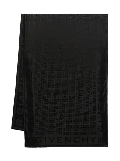 Givenchy 4g Jacquard Scarf In Black