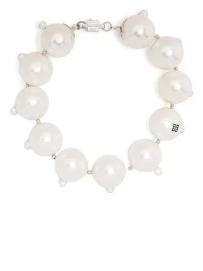 Givenchy Large Pearl Choker In White