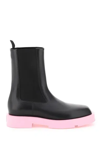 Givenchy Slip-on Squared Ankle Boots In Black