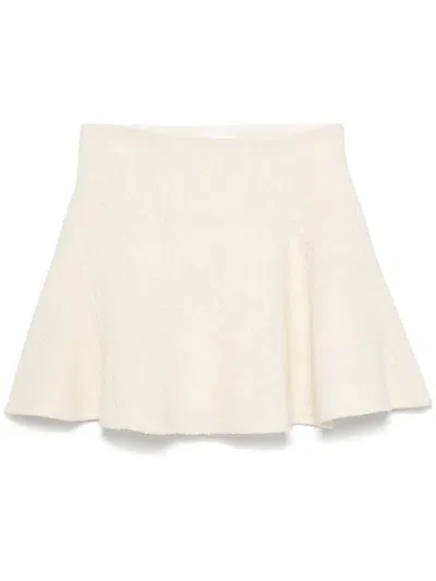 Givenchy Tweed Mini Skirt In Beige