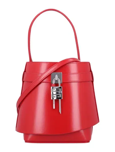 Givenchy Women's Shark Lock Bucket In Red