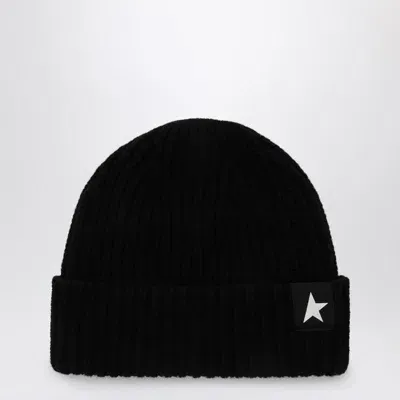 Golden Goose Black Cap With Little Star In Print