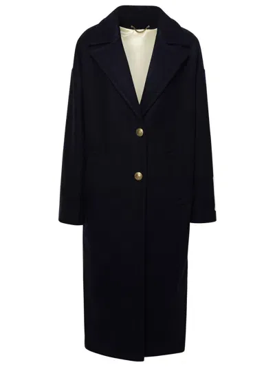 Golden Goose Wool Blend Coat In Blue