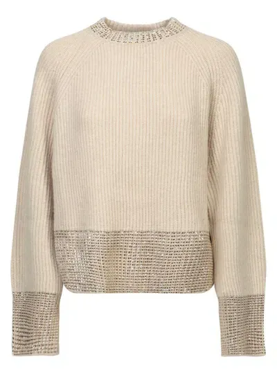 Golden Goose Sweaters In Light Tan