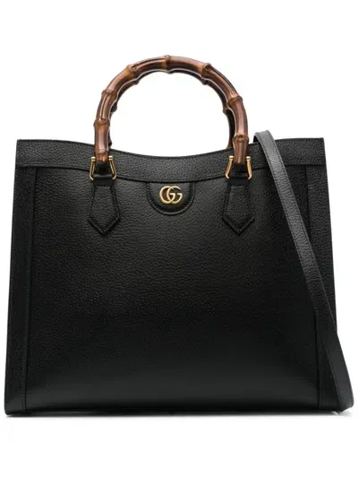 Gucci "diana" Medium Tote Bag In Black  