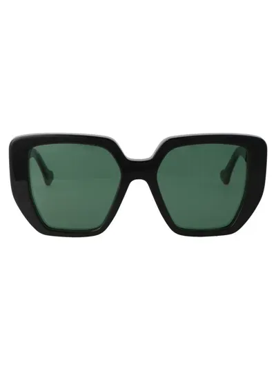 Gucci Sunglasses In 001 Black Green Green