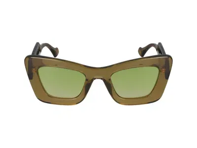 Gucci Sunglasses In Brown Brown Green