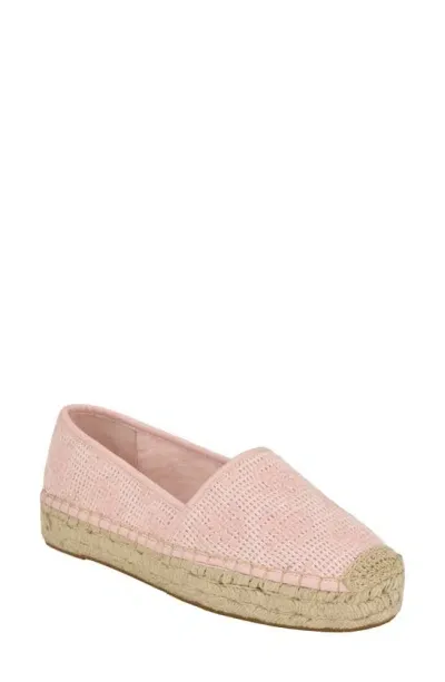 Guess Joelya Platform Espadrille In Light Pink Logo