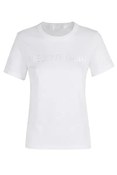 Helmut Lang Logo Slim Tee In White