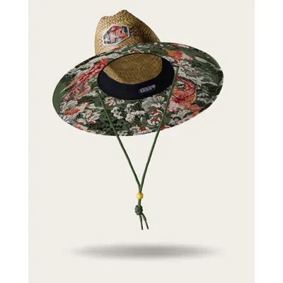 Hemlock Fortune Straw Lifeguard Hat In Green