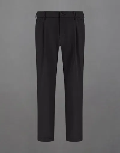 Herno Laminar Trousers In Mid Season Nylon In Black