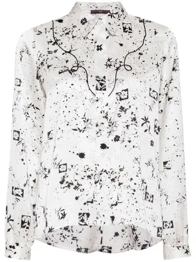 High Appreciation-print Shirt In Neutrals