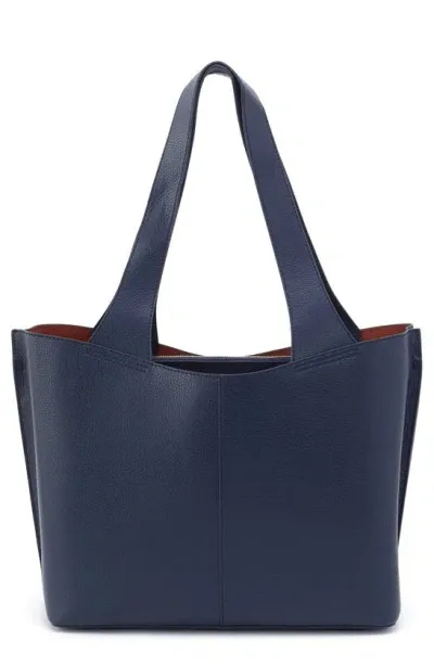 Hobo Vida Leather Tote In Mood Indigo  Coconut Shell