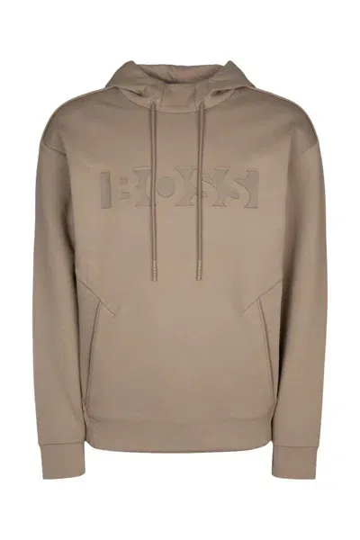 Hugo Boss Boss Sweatshirts In Light/pastelgreen