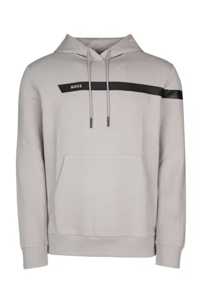 Hugo Boss Boss Sweatshirts In Grey