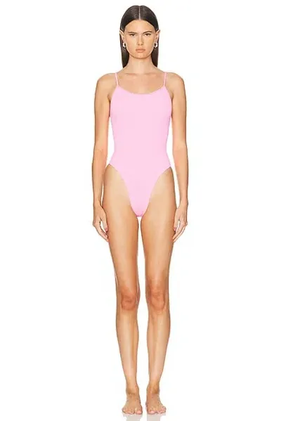 Hunza G Petra Swim One Piece In Bubblegum