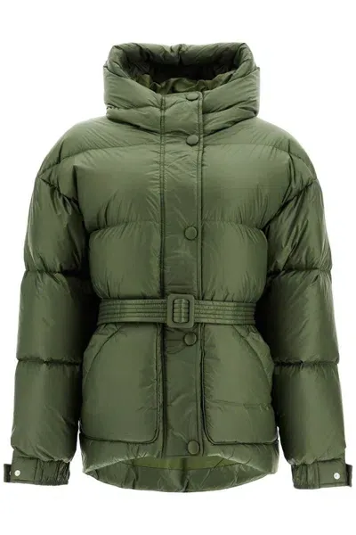 Ienki Ienki Michlin Belted Down Jacket In Green