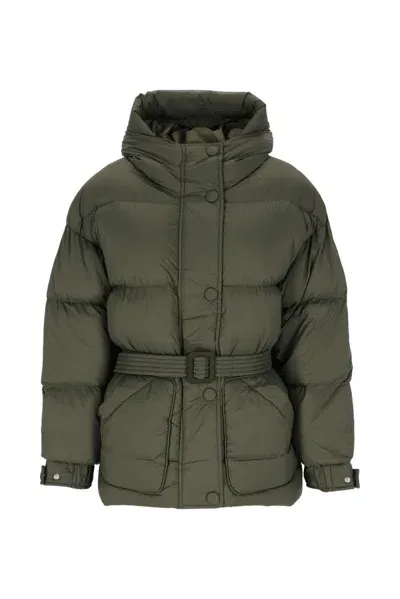 Ienki Ienki Michlin Belted Padded Jacket In Green