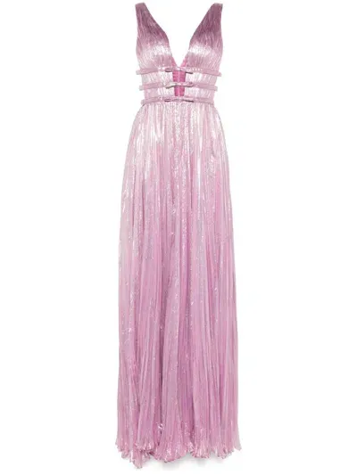 Iris Serban Celine Maxi Dress In Pink