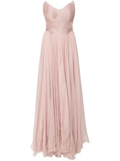 Iris Serban Perl Gown In Pink