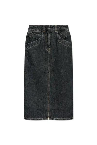 Iro Clarysse Denim Skirt In Black