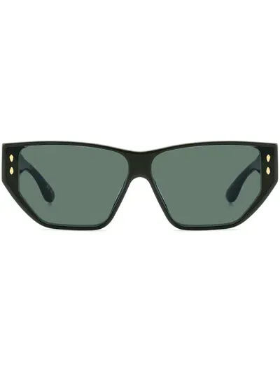 Isabel Marant Eyewear Rectangular-frame Sunglasses In Green