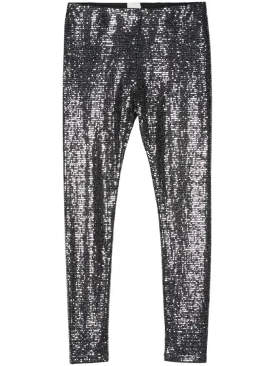 Isabel Marant Joshua Shiny Trousers In Silver