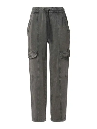 Isabel Marant Peorana Grey Cotton Pants In Black