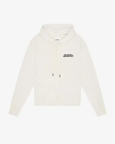 Isabel Marant Sylla Logo Sweatshirt In White