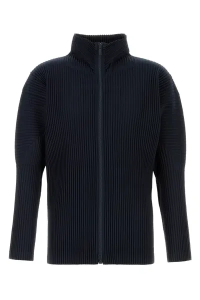 Issey Miyake Midnight Blue Polyester Sweatshirt In Navy