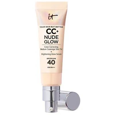 It Cosmetics Cc+ And Nude Glow Lightweight Foundation And Glow Serum With Spf40 32ml (various Shades) - Fair Ligh In Fair Light