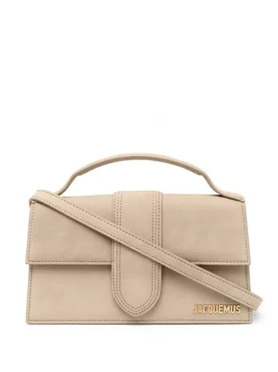 Jacquemus Le Grand Bambino Leather Handbag In Beige