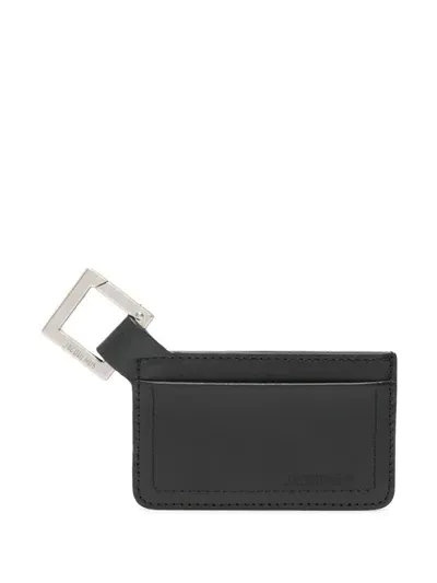 Jacquemus Le Porte Cartes Cuerda In Black