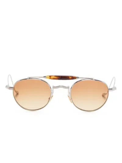 Jacques Marie Mage Round-frame Sunglasses In Silver