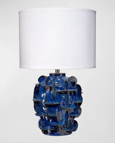 Jamie Young Helios Table Lamp In Cobalt Blue